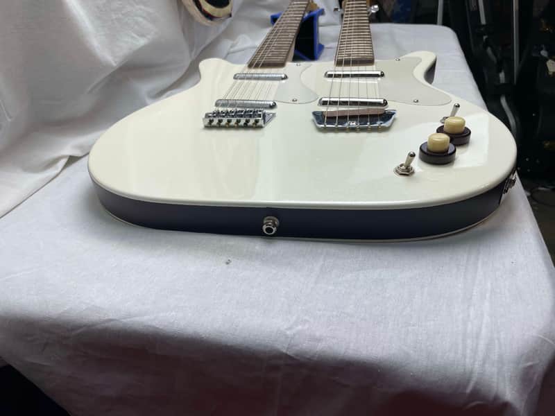 Danelectro DB-612 12/6 Doubleneck Semi-Hollowbody Guitar - Image 8