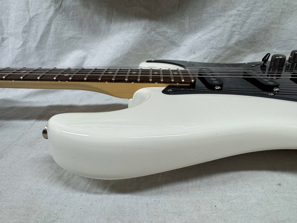 Fender American Performer Stratocaster Guitar with Rexylab Ultimate Strat upgrades/mods + Case 2023 - Arctic White / Rosewood fingerboard