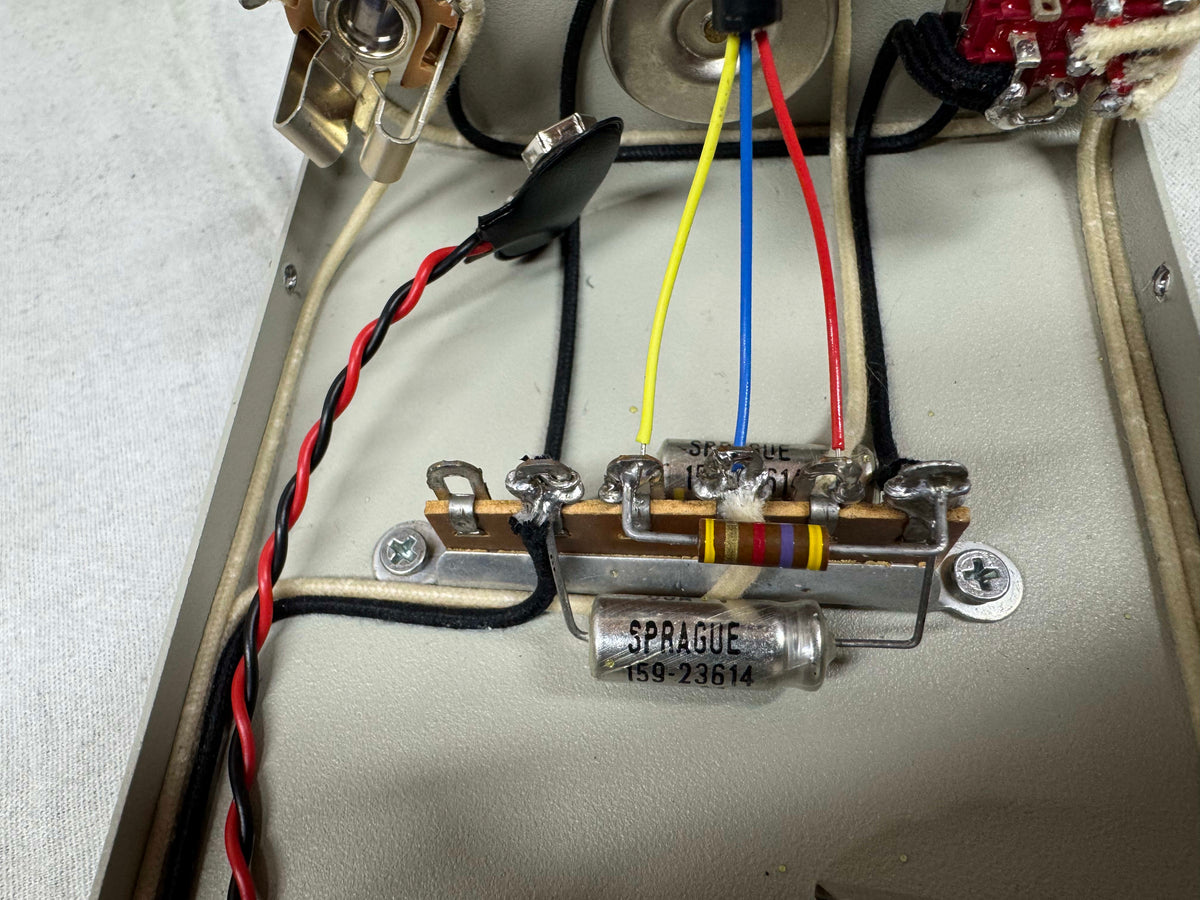 R2R Electric Treble Booster Module - Mullard AC107 transistor / Sprague caps - 2020