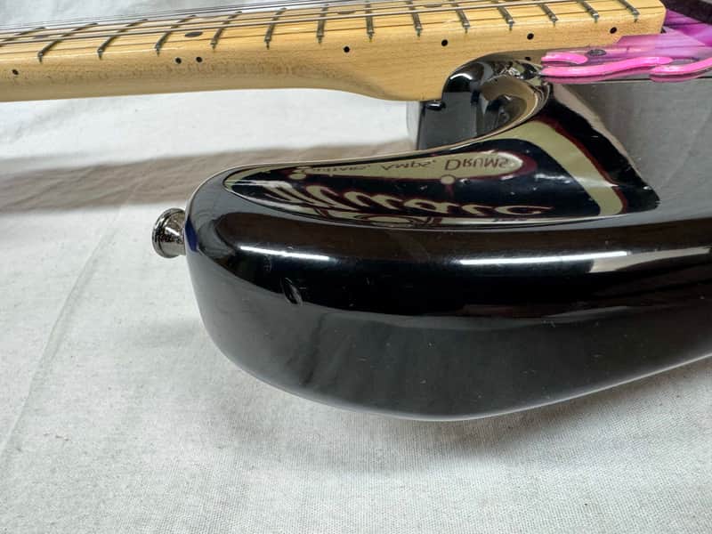 Squier by Fender MIJ Made In Japan Stratocaster Guitar with Floyd Rose + EMGs Upgrades + Case - Image 21