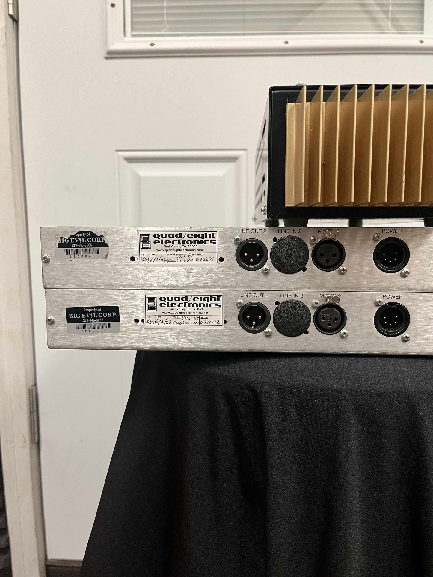 Quad Eight Electronics EQ-333c & MP-227di Equalizer + Microphone Preamp Modular Rack System *PAIR* with Power Supply